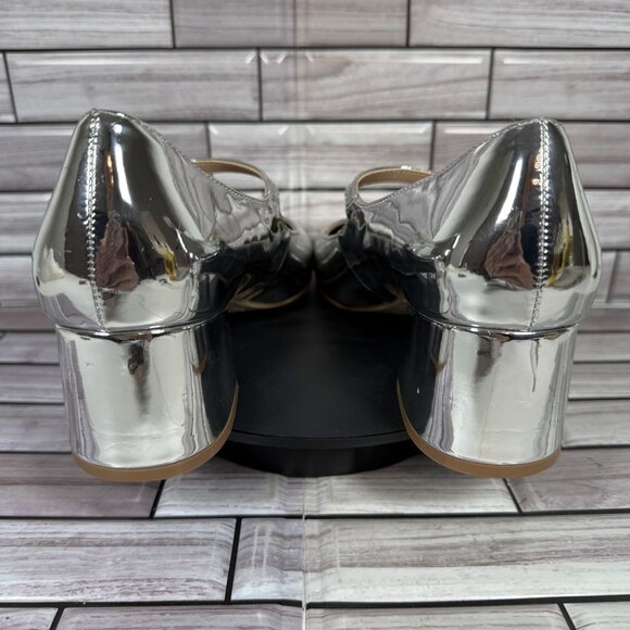 Steve Madden Women's Silver Hawke Round Toe Mary Jane Pumps Shoe‎ Size 7.5-NEW - Picture 5 of 9